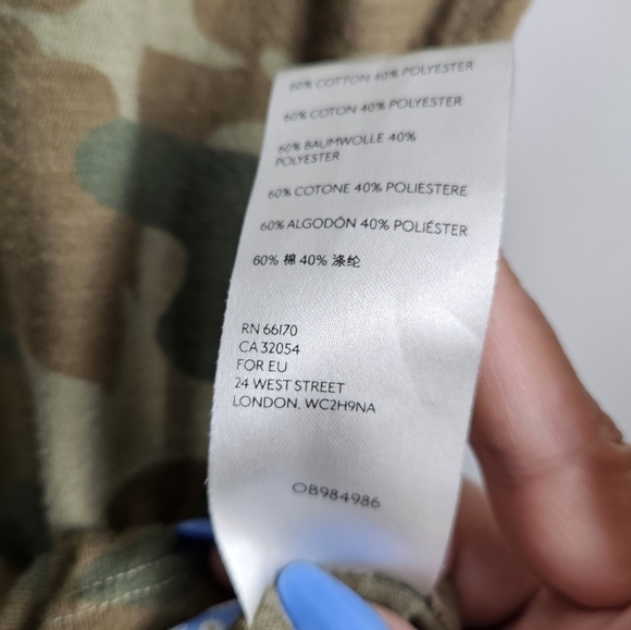 We the Free Camo Short Sleeve Graphic Top Medium - Picture 6 of 7